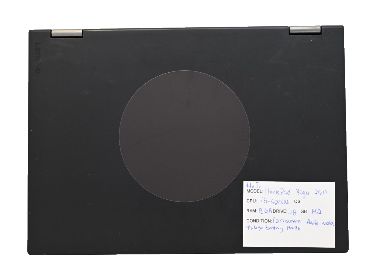 Lenovo ThinkPad Yoga 260 (2-in- 1) i5-6200u 2.3GHz 8GB RAM 128GB M.2-Touchscreen