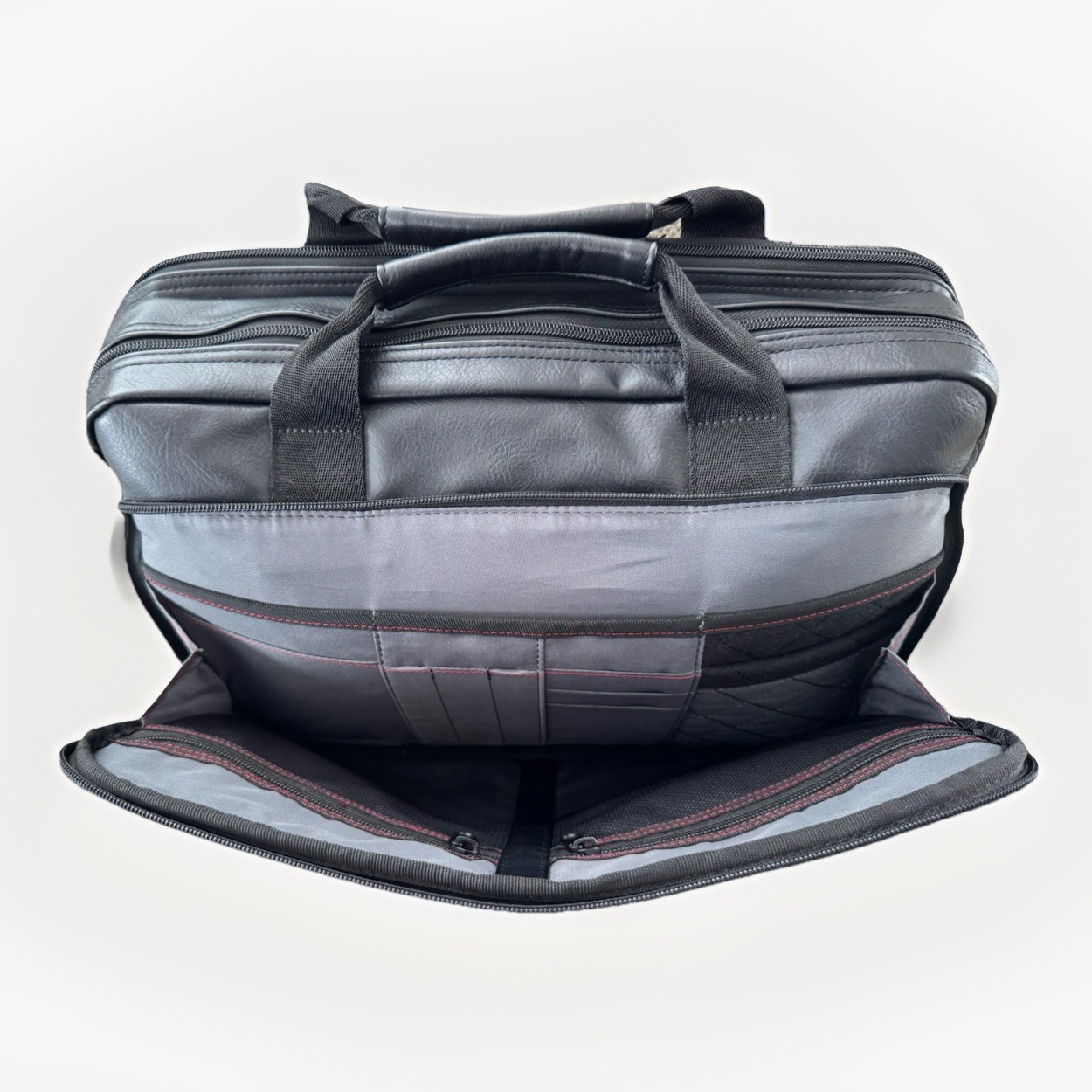 Dell Briefcase Synthetic Leather Laptop Bag, Multi-compartment Organizer