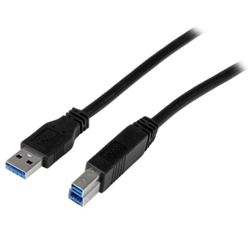 StarTech 2m (6 ft) Certified SuperSpeed USB 3.0 A to B Cable – M/M (USB3CAB2M)