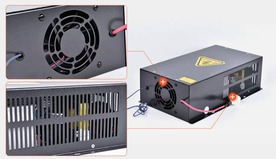 HY 60W 80W 100W 130W 150W 180W 200W High Voltage CO2 Laser Power Supply