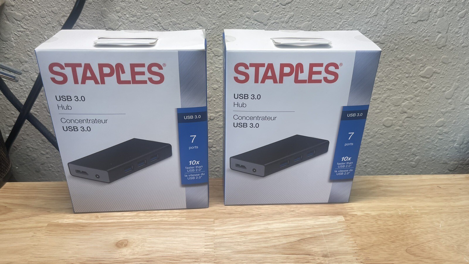 Two Staples USB 3.0 Hub 7 Port, New In Box. Fast Shipping.