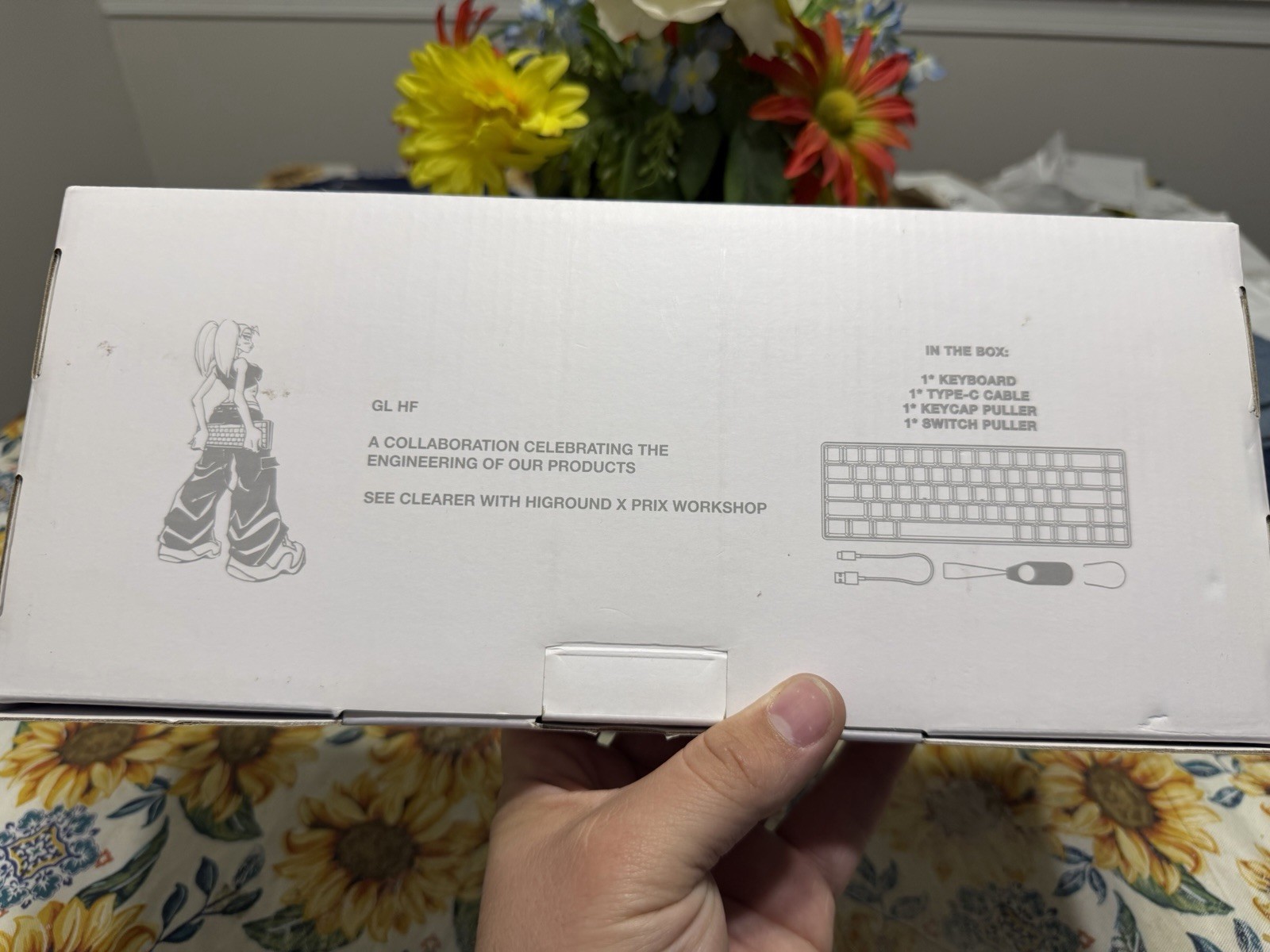Higround x Prix Mechanical Keyboard TTC Silent Glacier White #0025