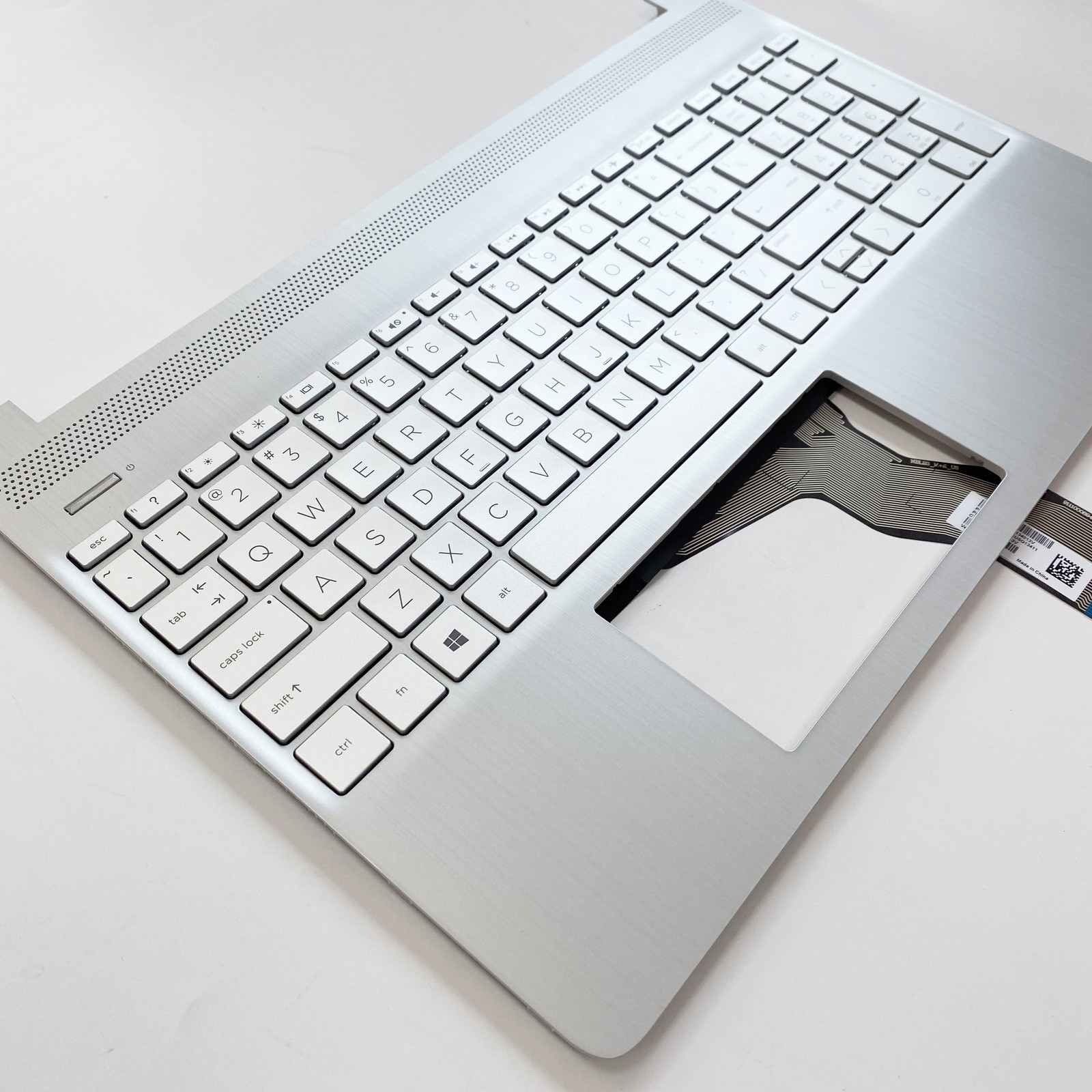 For HP Pavilion 15-DY 15-EF Palmrest Non-Backlit US Keyboard L63578-001 Silver