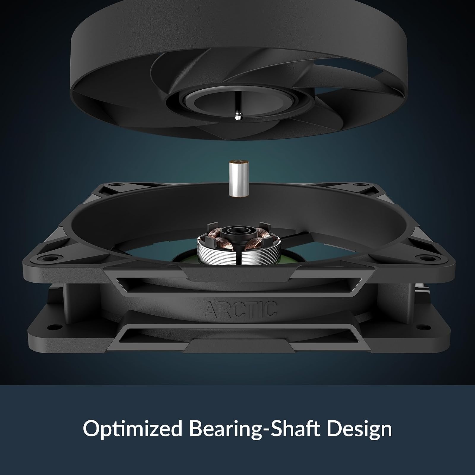 ARCTIC P12 Pro PST 120mm PWM Fan 3000 RPM Fluid Dynamic Bearing Black