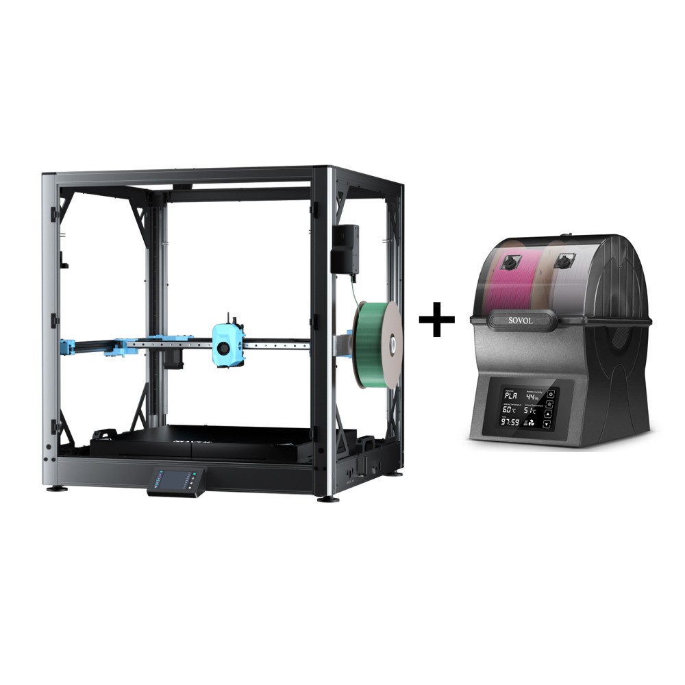 Sovol SV08 Max 3D Printer 700mm/s Eddy Current Scanning 500×500×500mm+SH02 Dryer