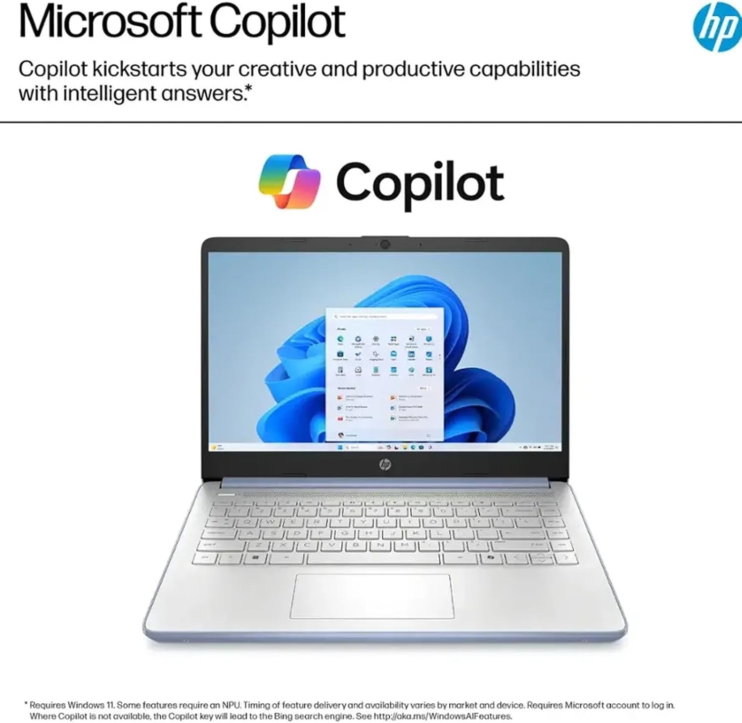 HP 14 ”Laptop, Intel Processor N150, 4GB RAM, 128GB UFS + 128GB MSD, Win11 Pro