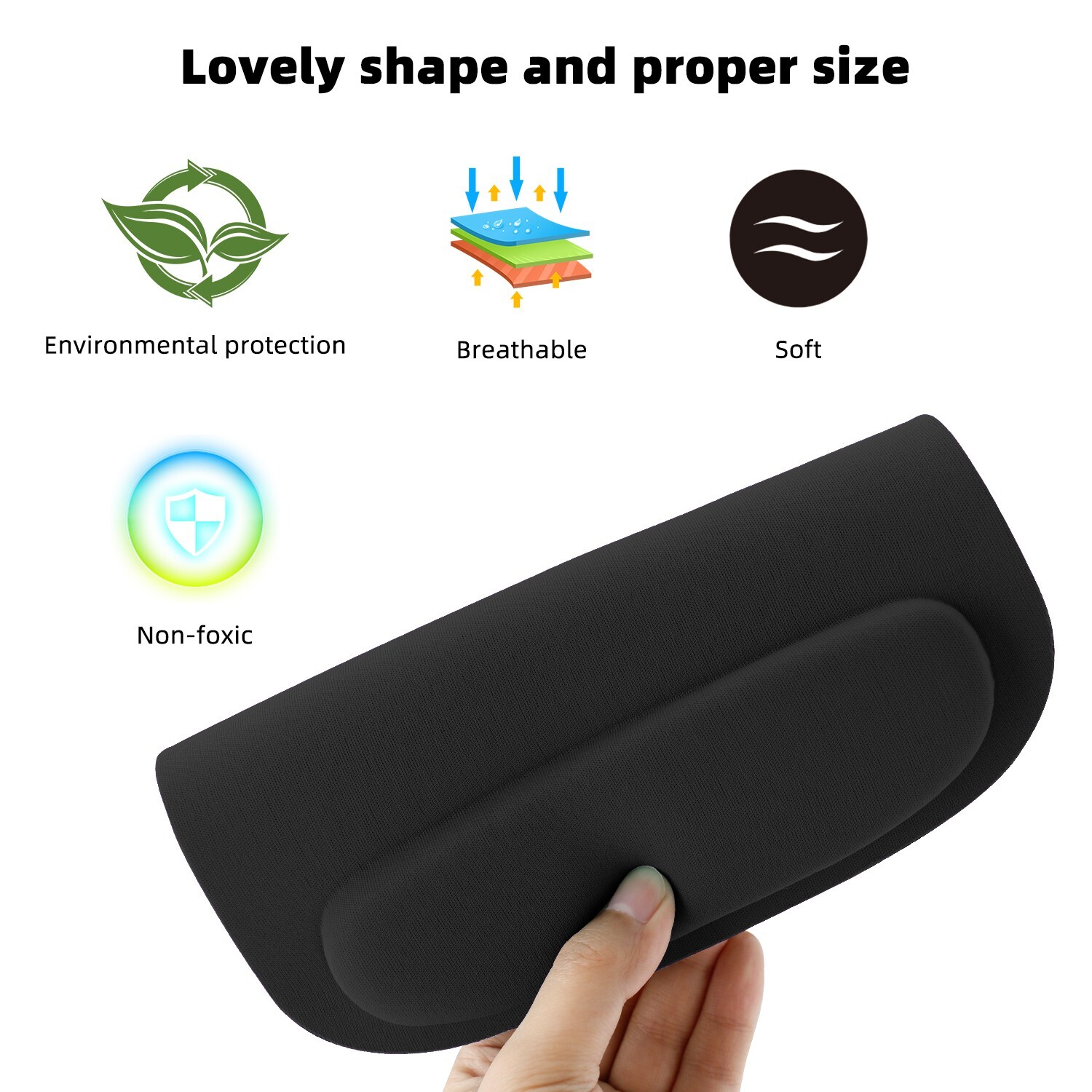 Comfort Mouse Pad – Cushioned Wrist Support, Non-Slip Base for Computer Desk USA