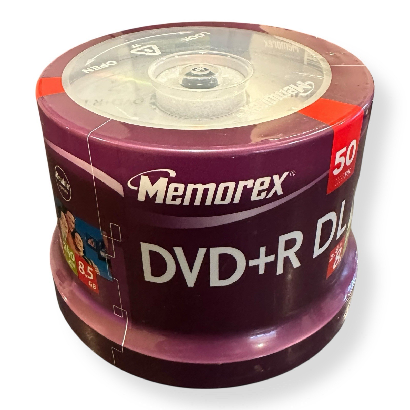 Memorex Dual Layer DVD+R DL 50-Pack 8X, 8.5GB, 240 Minutes Double Capacity NEW