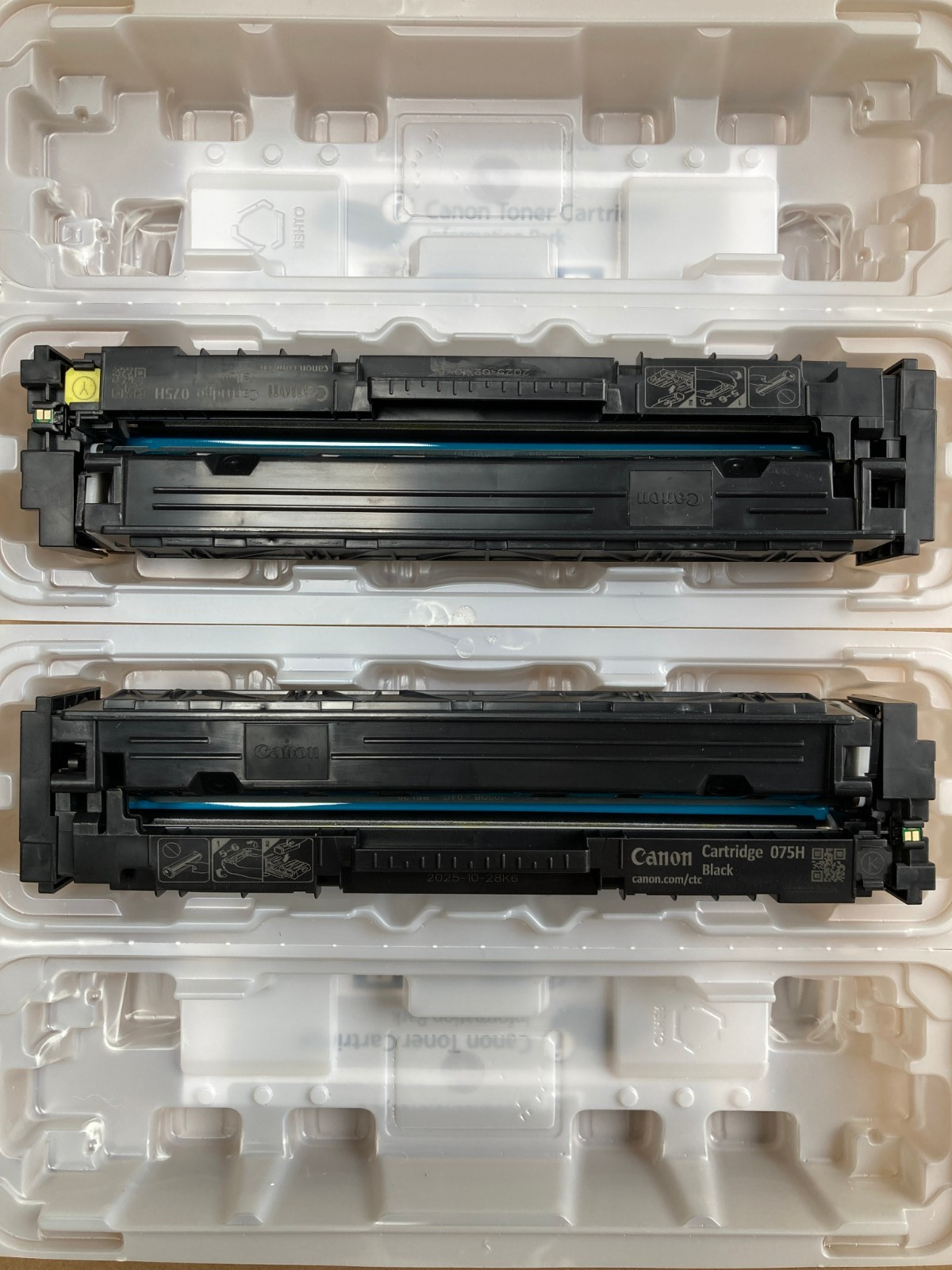 Canon 075 H Black/Cyan/Magenta/Yellow High Yield Toner Cartridge Set