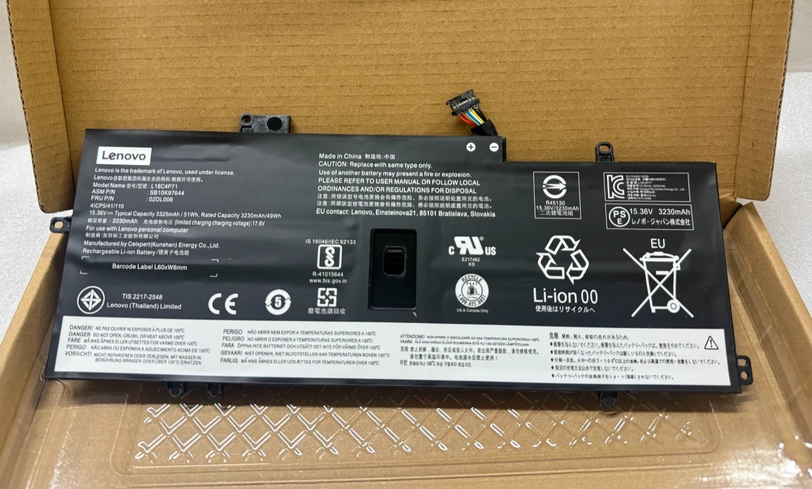 OEM Genuine L18C4P71 L18M4P72 Battery For Lenovo ThinkPad X1 Carbon 7th/8th Gen