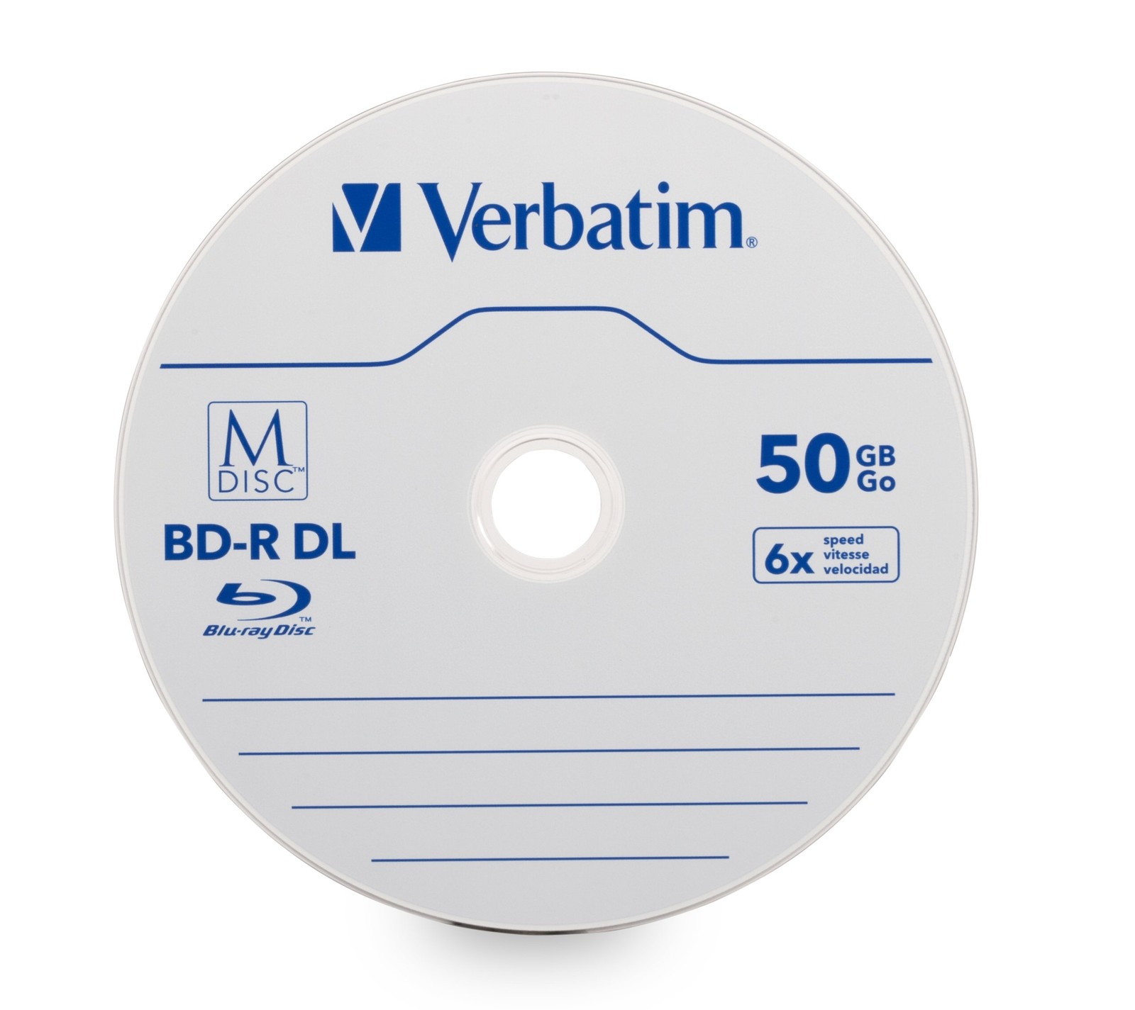 Verbatim 98924 Blu-ray BD-R DL 50GB 6x 25 Pack Spindle
