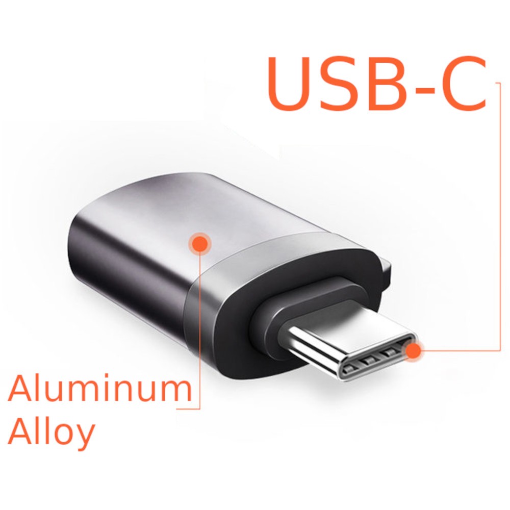2-Pack USB C Adapter Hi-speed OTG USB Type C to USB-A 3.0 Convertor