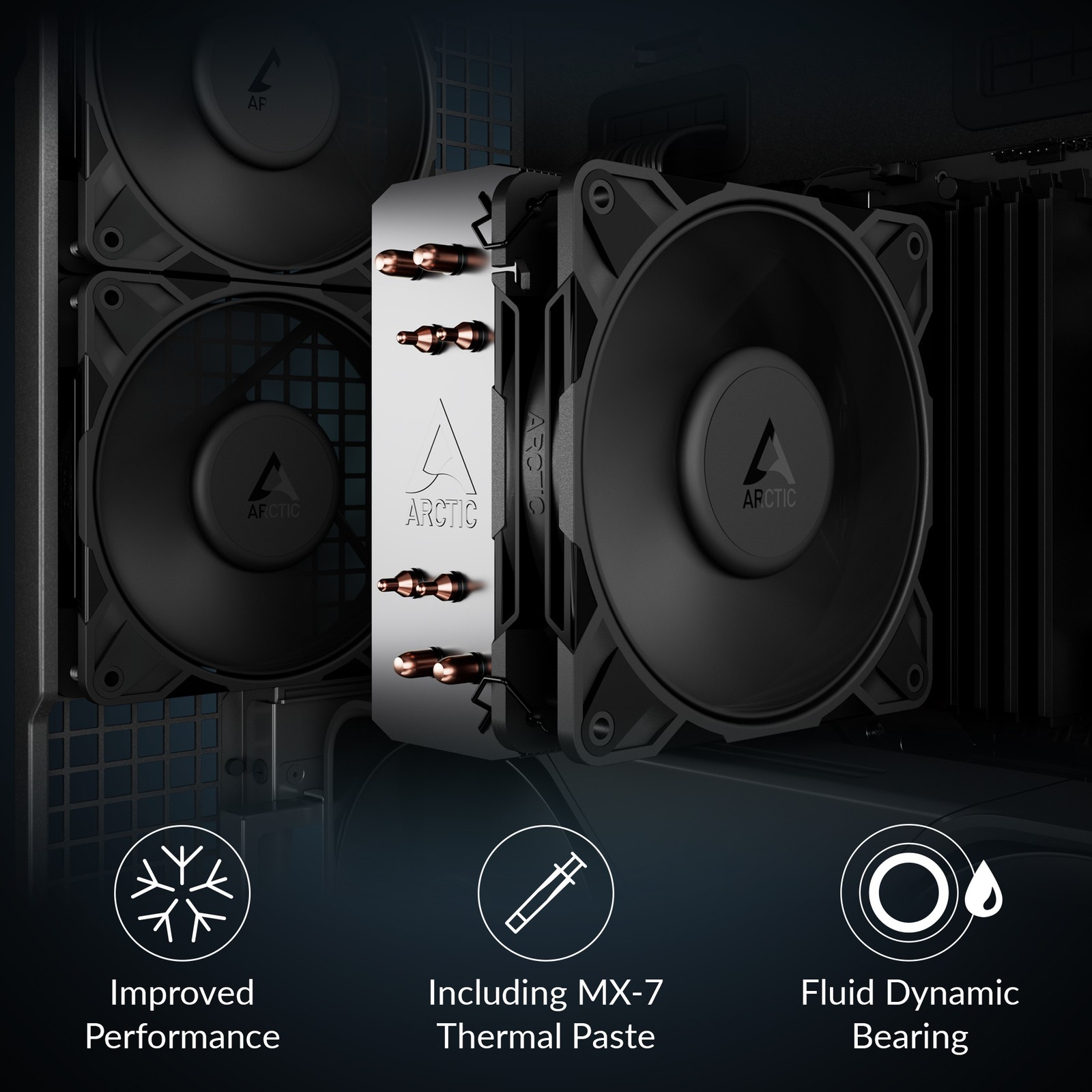 ARCTIC Freezer 36-S CPU PC Cooler with P12 Pro Cooler + Thermal Paste MX-7