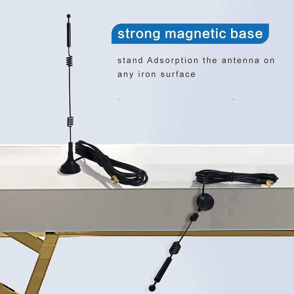 Dual Band Long Range WiFi Antenna (2-Pack), 9dbi 2.4GHZ 5GHZ 5.8GHZ RP-SMA Conn