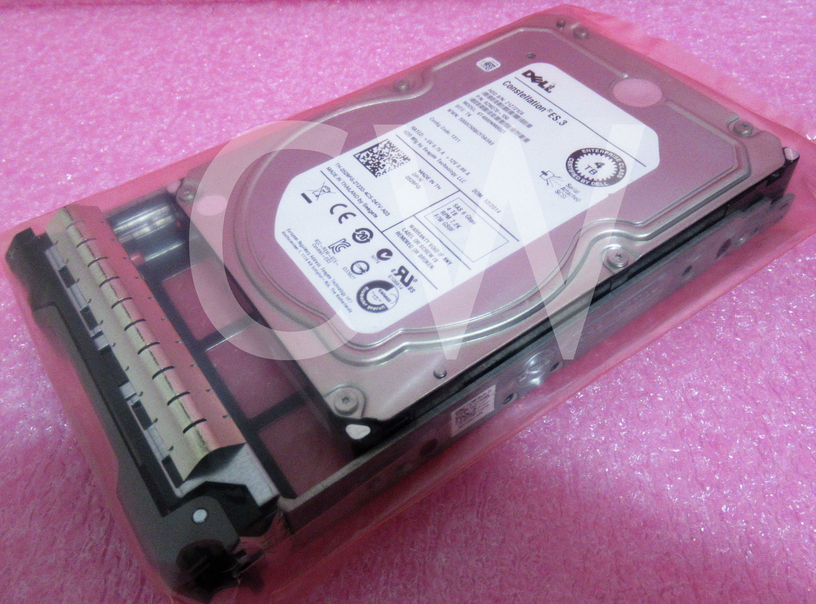 529FG ST4000NM0023 Dell 4TB 7200RPM 6Gbps 3.5″ SAS SERVER HDD Hard Drive W/Caddy