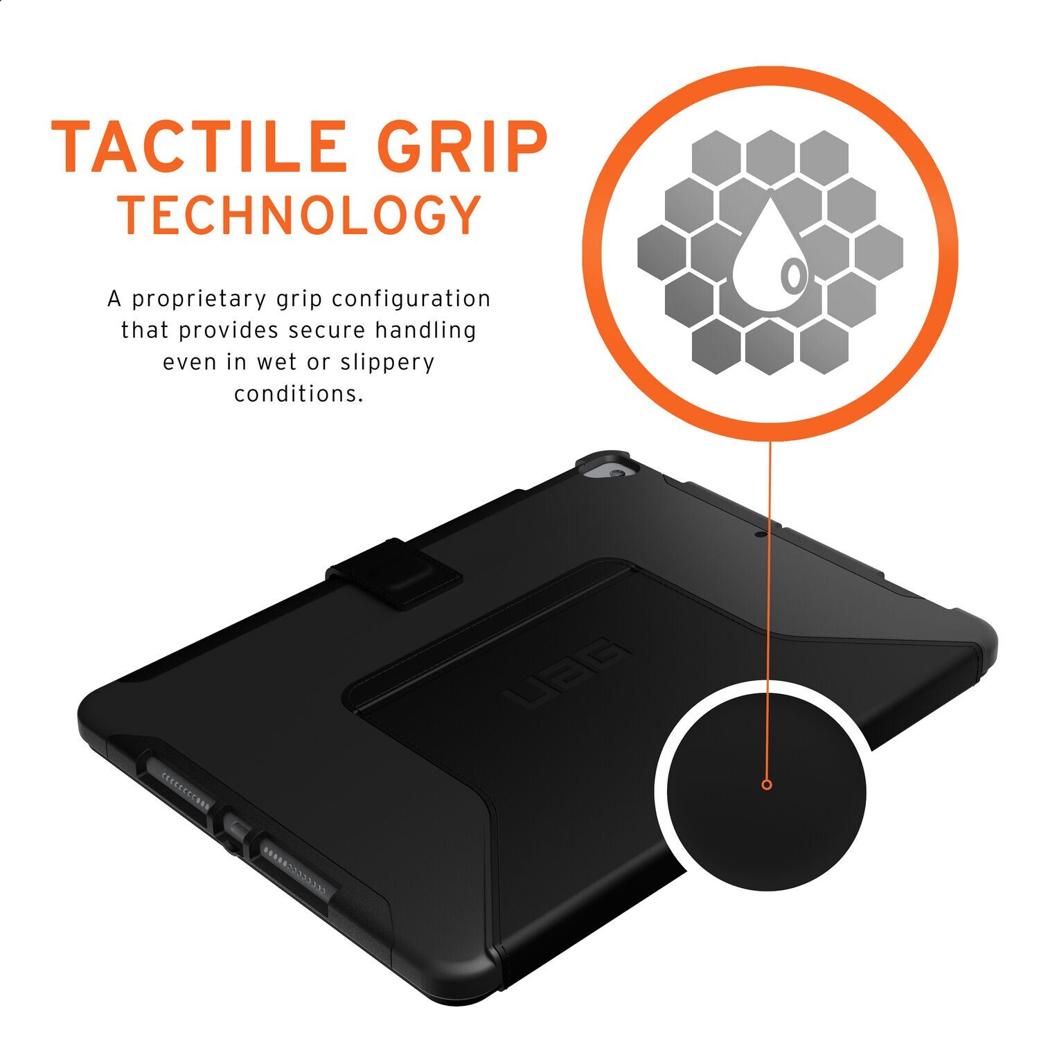 UAG Case with Pencil Holder for Apple iPad 10.2 9th Gen MK2K3LL/A Space Gray