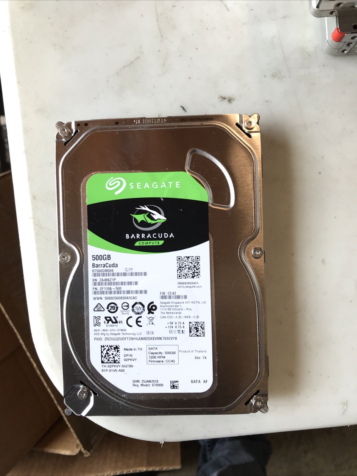 Seagate BARRACUDA 500GB Hard Drive 3.5″ SATA 7200RPM