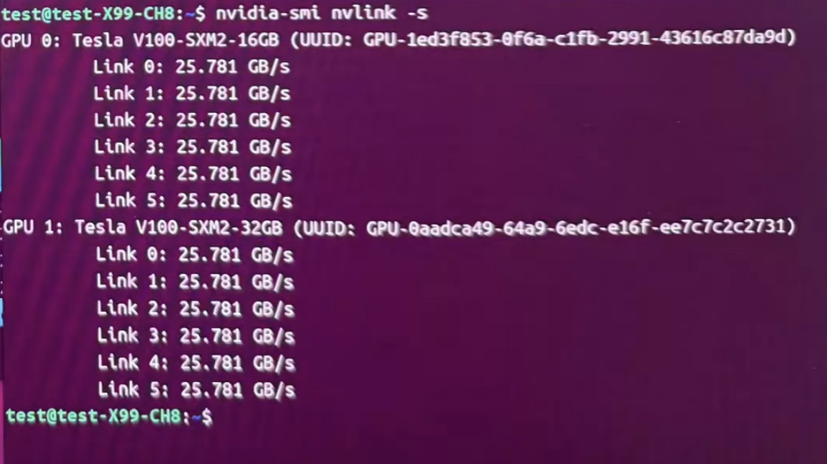 AI Server 2x NVIDIA Tesla V100 32GB GPU 64GB VRAM External eGPU Dock