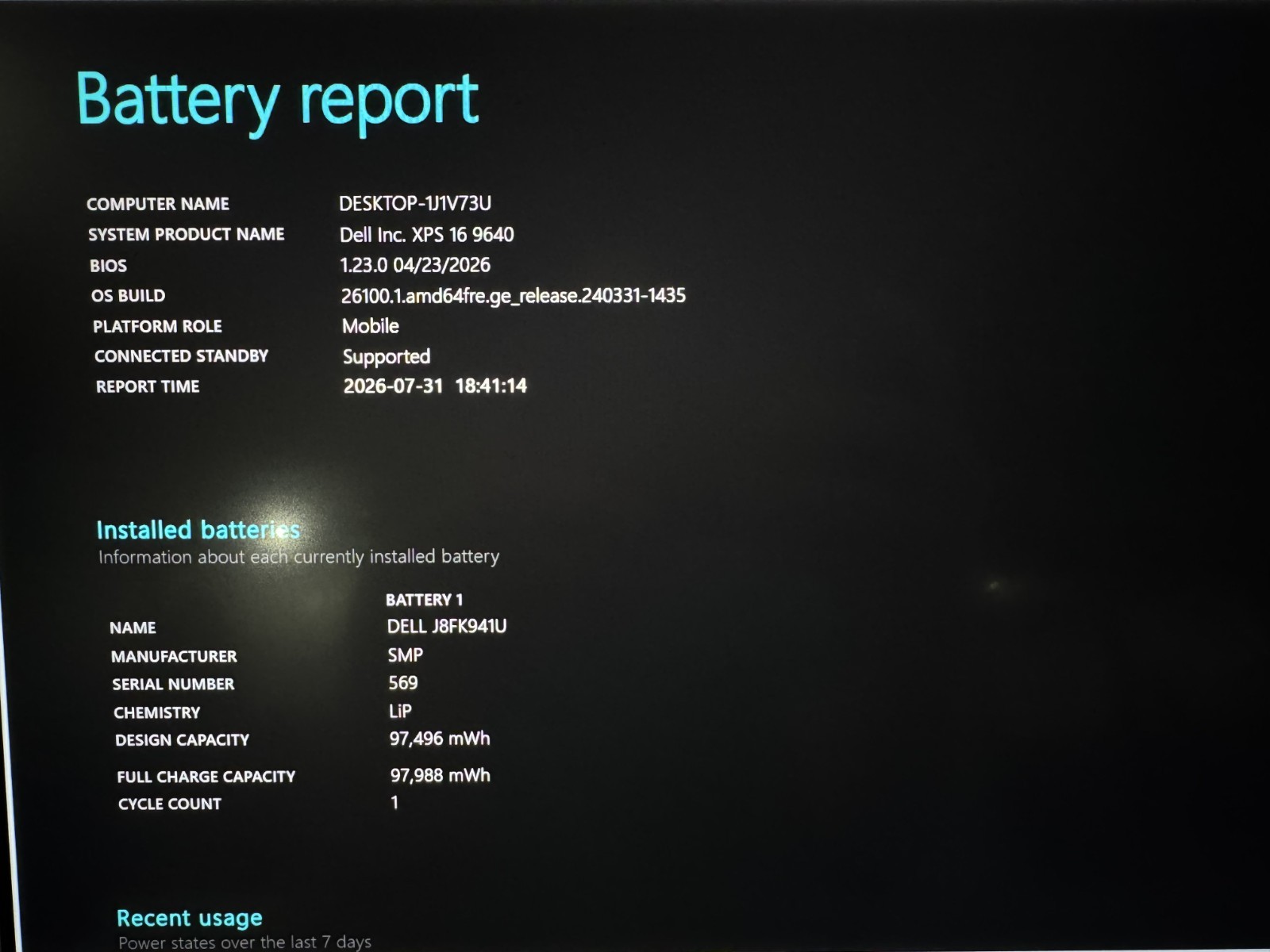 Dell XPS 16 9640 Ultra 7 155H, 16GB RAM, 1TB SSD, RTX 4050, 120Hz FHD+ – Good