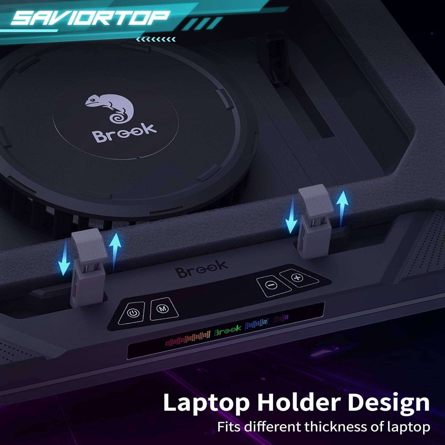 Saviortop Gaming Laptop Cooling Pad: High-Speed 3500 RPM Laptop Cooler, V.2026