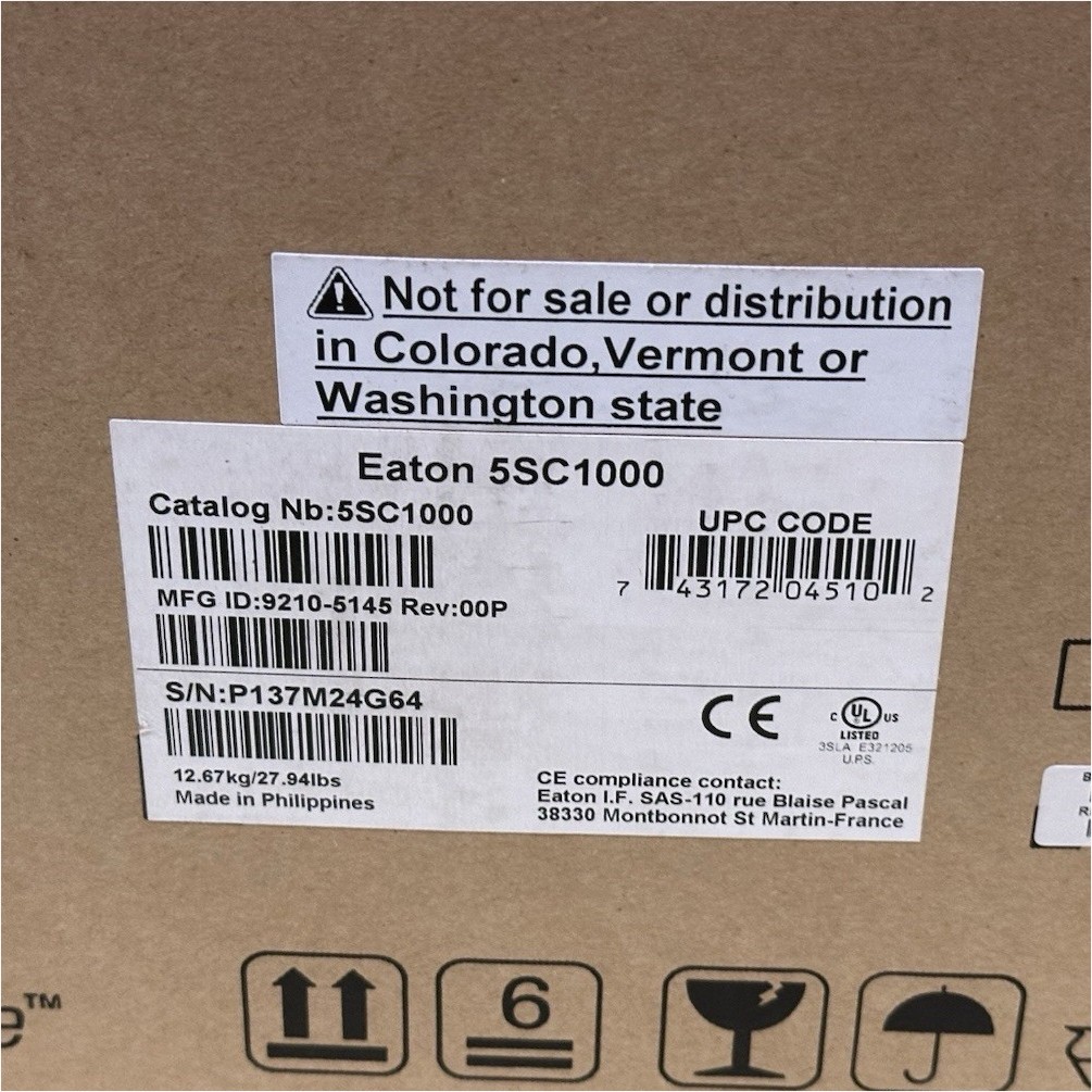 *BRAND NEW* Eaton 5SC1000 Desktop/Freestanding UPS Uninterruptible Power Supply