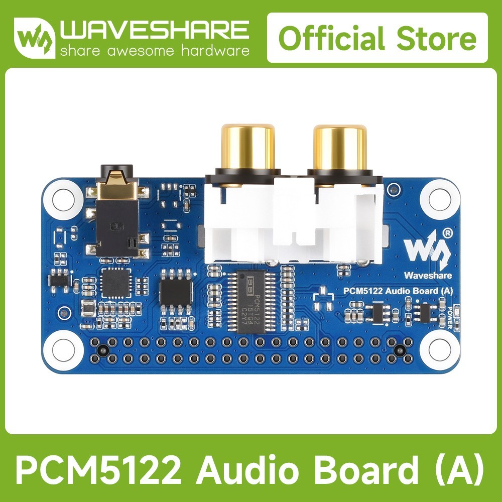 Waveshare PCM5122 HIFI I2S DAC Audio Board For Raspberry Pi Based On 40PIN GPIO