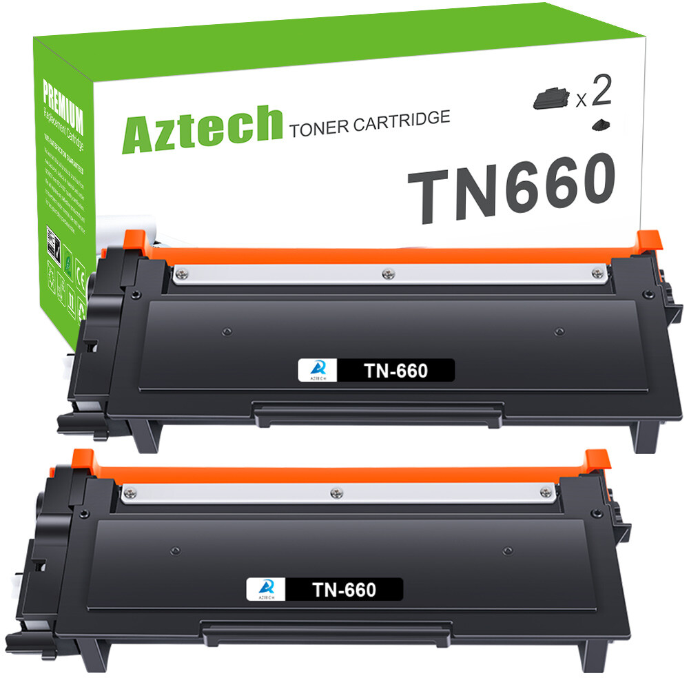 2PK Toner Compatible With Brother TN660 TN630 MFC-L2700DW HL-L2340DW HL-L2300D