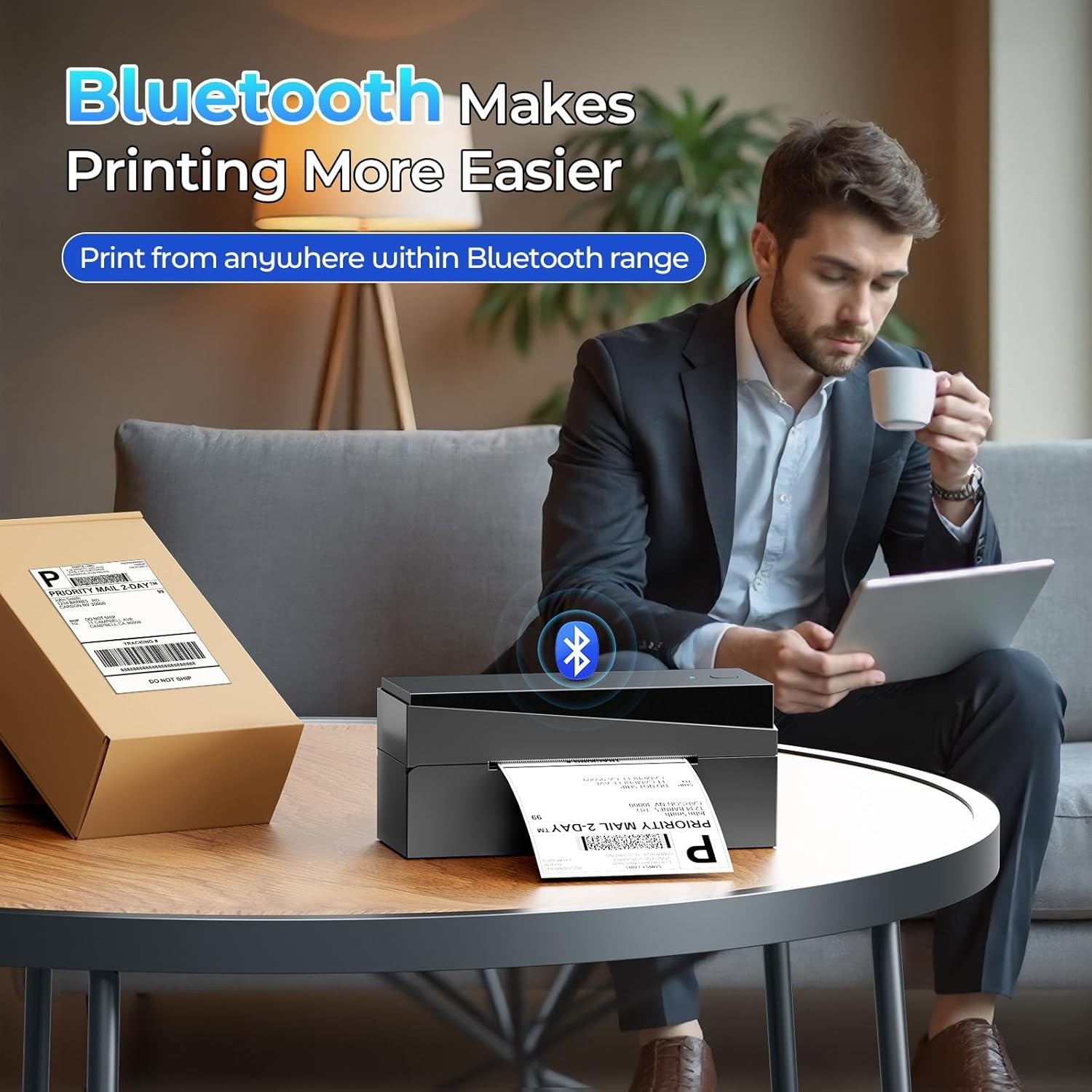 Phomemo PM-249BT Bluetooth Thermal Shipping Label Printer 4X6 for USPS eBay LOT