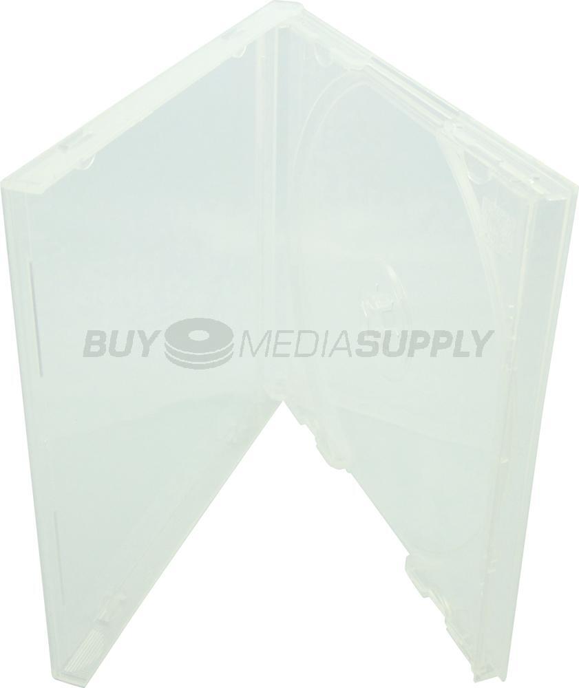 10.4mm Standard Clear 1 Disc CD/DVD PP Poly Case Lot