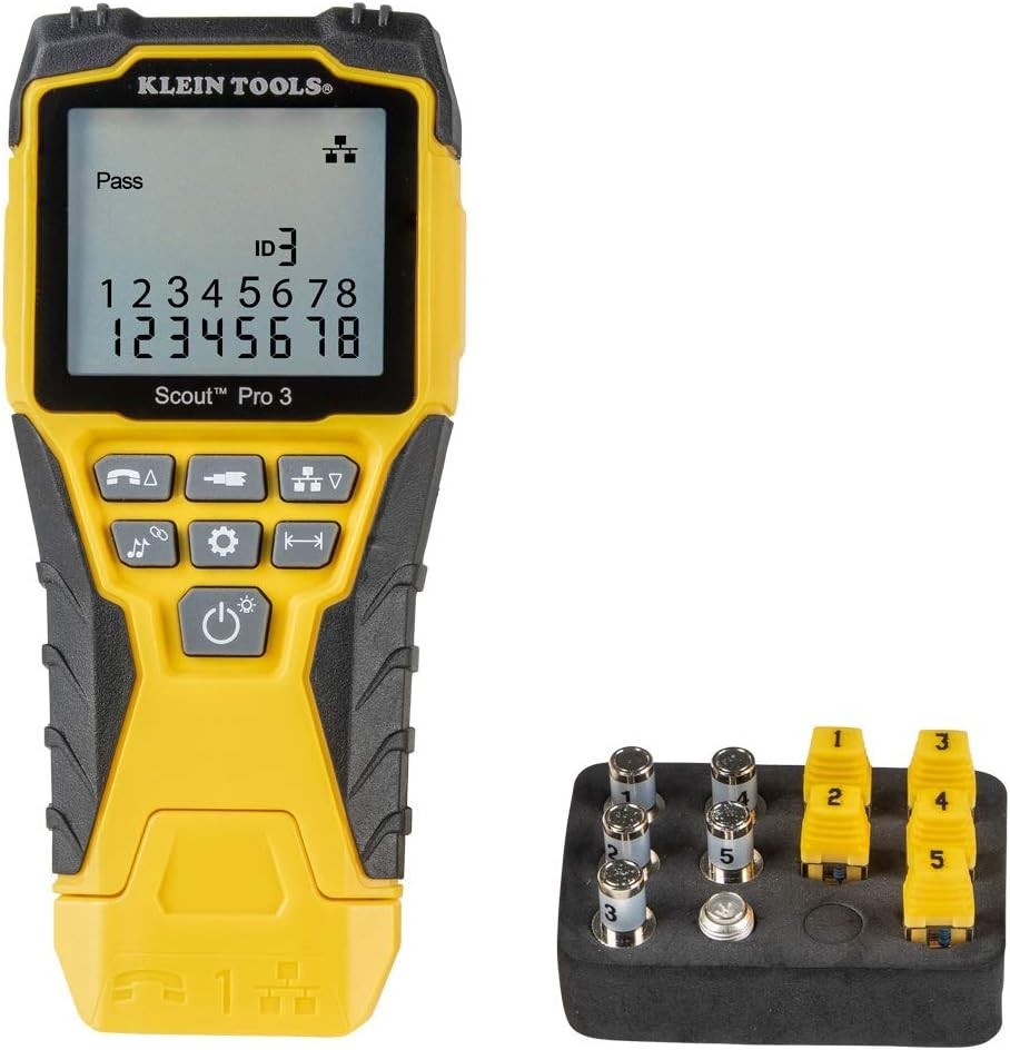 Versatile 851 Cable Tester Kit with Scout Pro 3 for Ethernet and Coax Operations