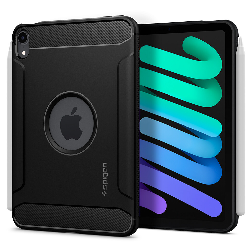 For Apple iPad Mini 6 Case | Spigen [ Rugged Armor ] Shockproof Slim Hard Cover