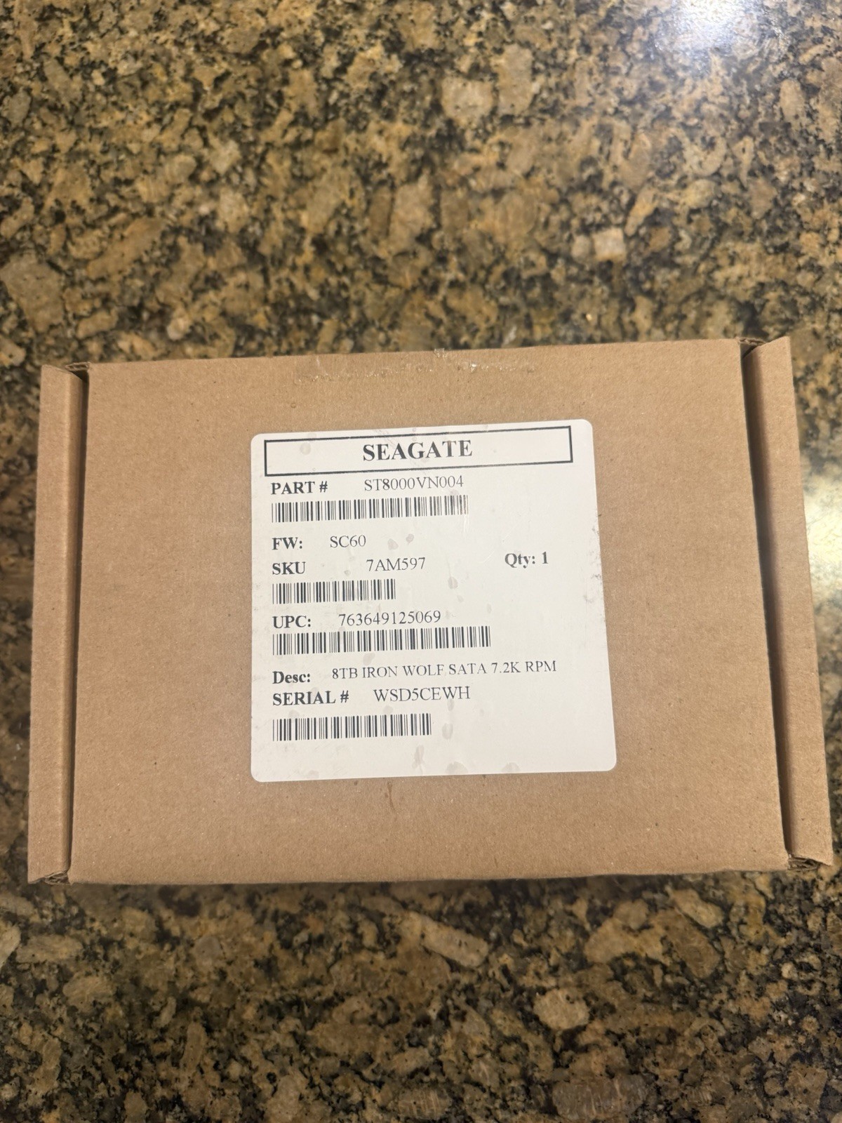 8TB IRON WOLF SATA 7.2K RPM