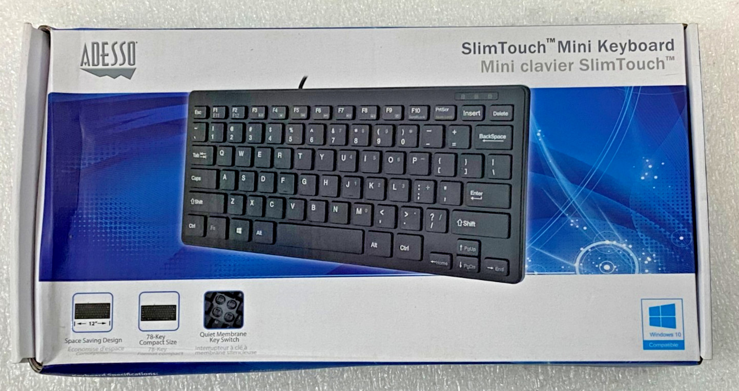 Adessso SlimTouch Mini Keyboard AK-111UB 78 Keys