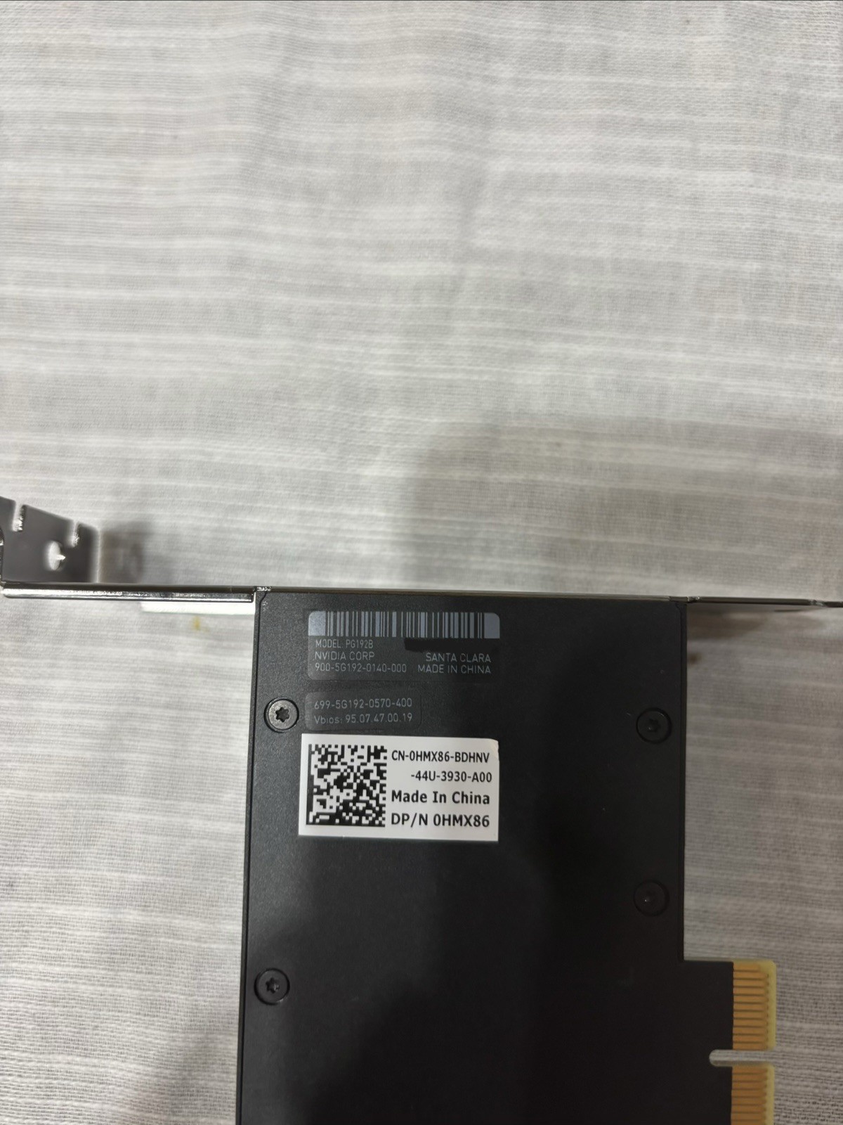 NVIDIA PG192B RTX 2000 Ada 16GB GDDR6 Professional Graphics Card 0HMX86.