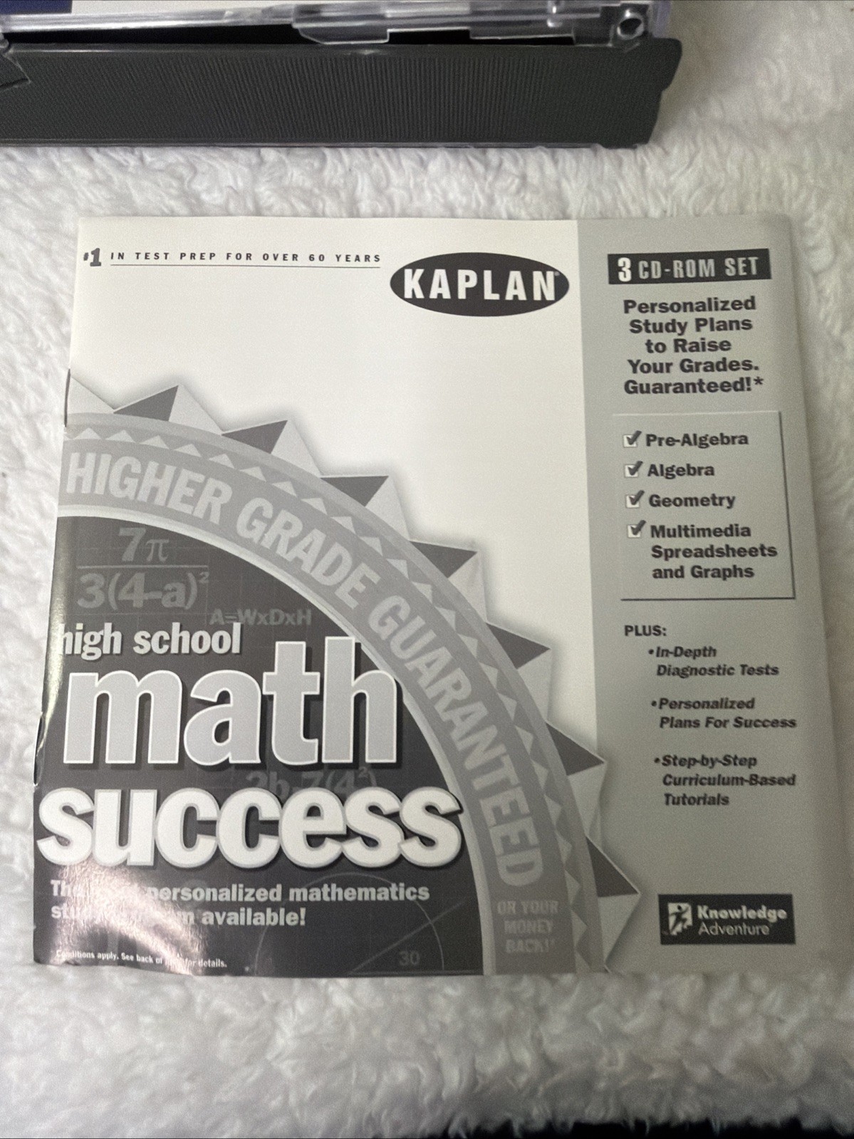 Kaplan Higher Score Mathematics High School PC CD ROM Pre Alegbra Geometry VTG