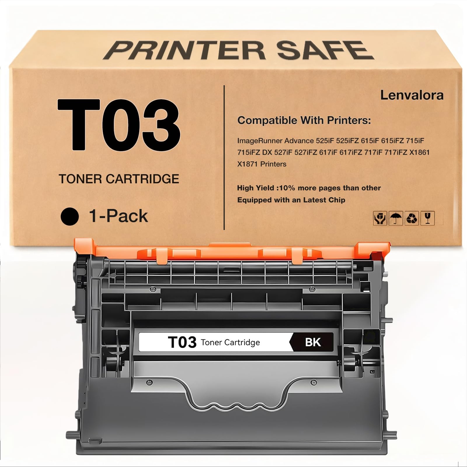 T03 Black Toner Cartridge for Canon T03 2725C001AA for Canon ImageRunner Adva…