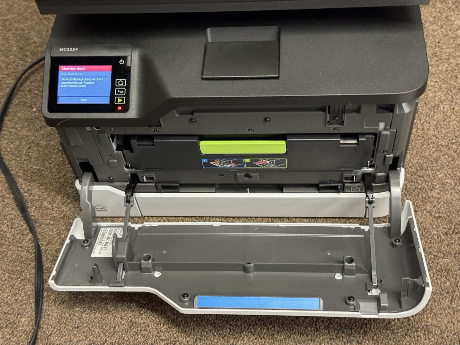 Lexmark MC3224dwe Color Laser All-In-One Printer, Pg: 4 Only, Testing Pages Only