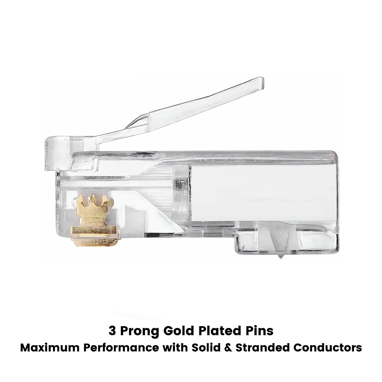 Cat6 Cat6a Pass Through RJ45 End Modular Plug UTP Ethernet Unshielded Connectors