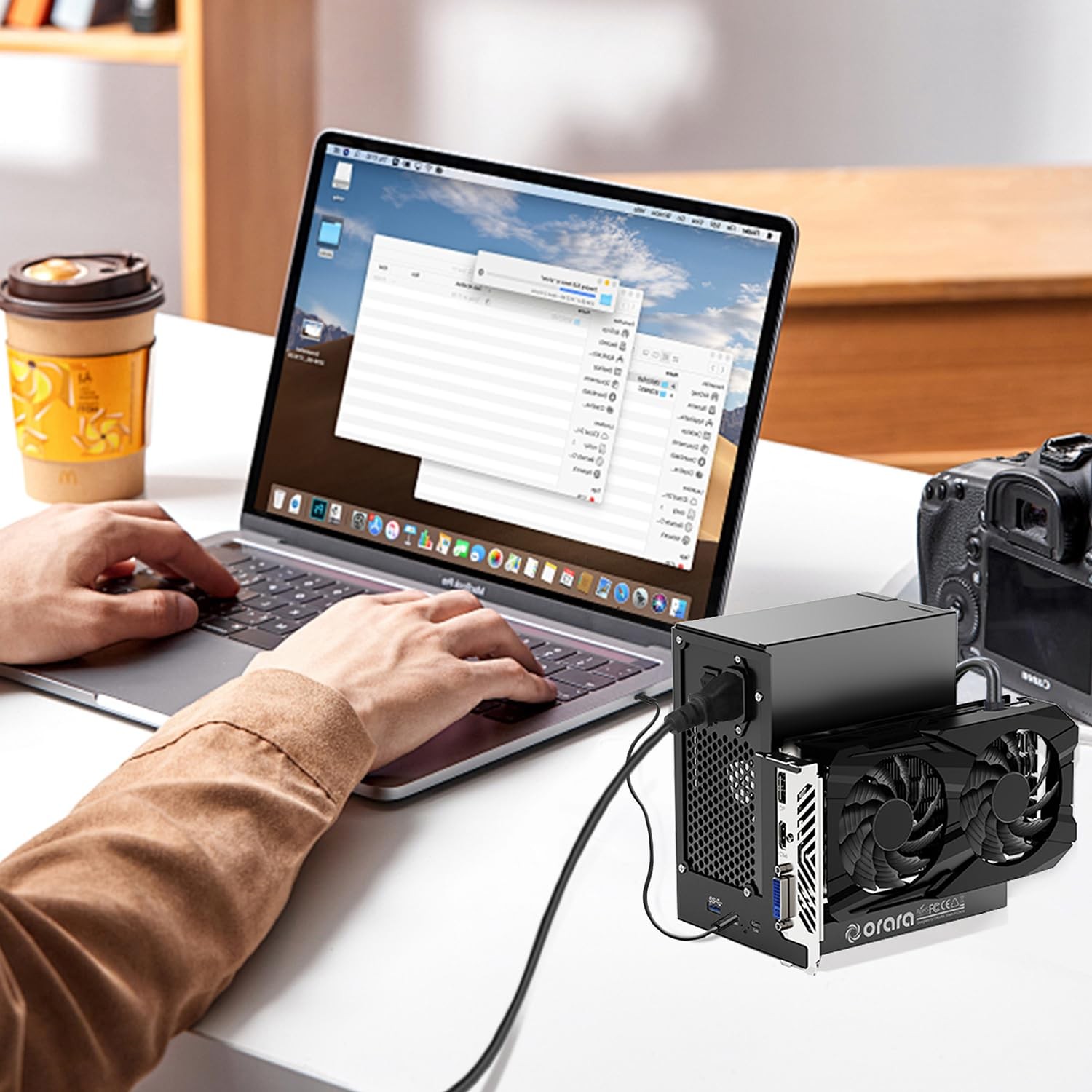 External GPU Dock Station, Mini eGPU Enclosure Only Compatible with Thunderbolt