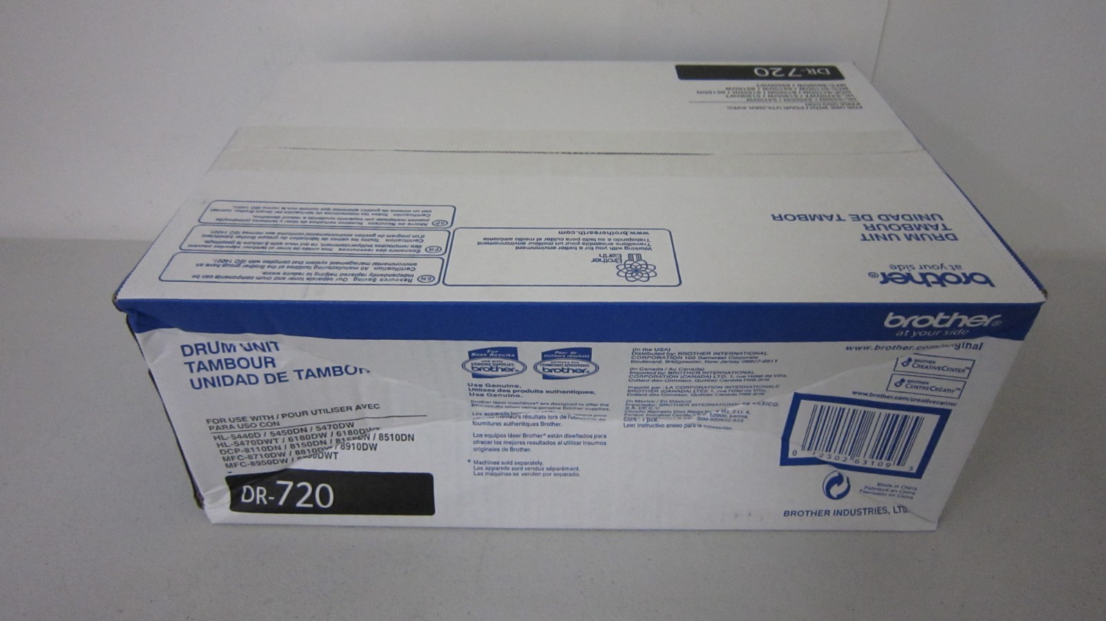 Genuine OEM Brother DR-720 Drum Unit MFC-8910DW HL-5470DW NEW Damaged Box