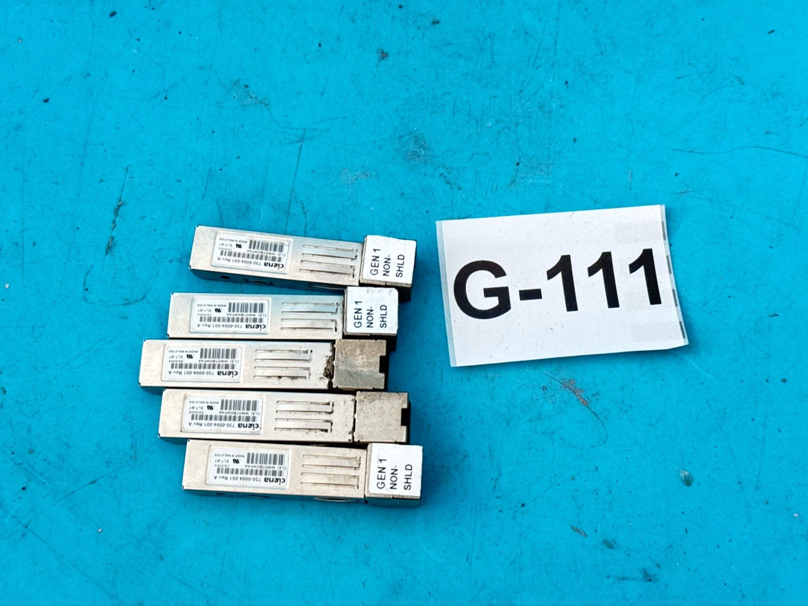 Lot of 5 Ciena 730-0004-001 Rev A Optical Transceiver Modules GEN1 Non-Shielded