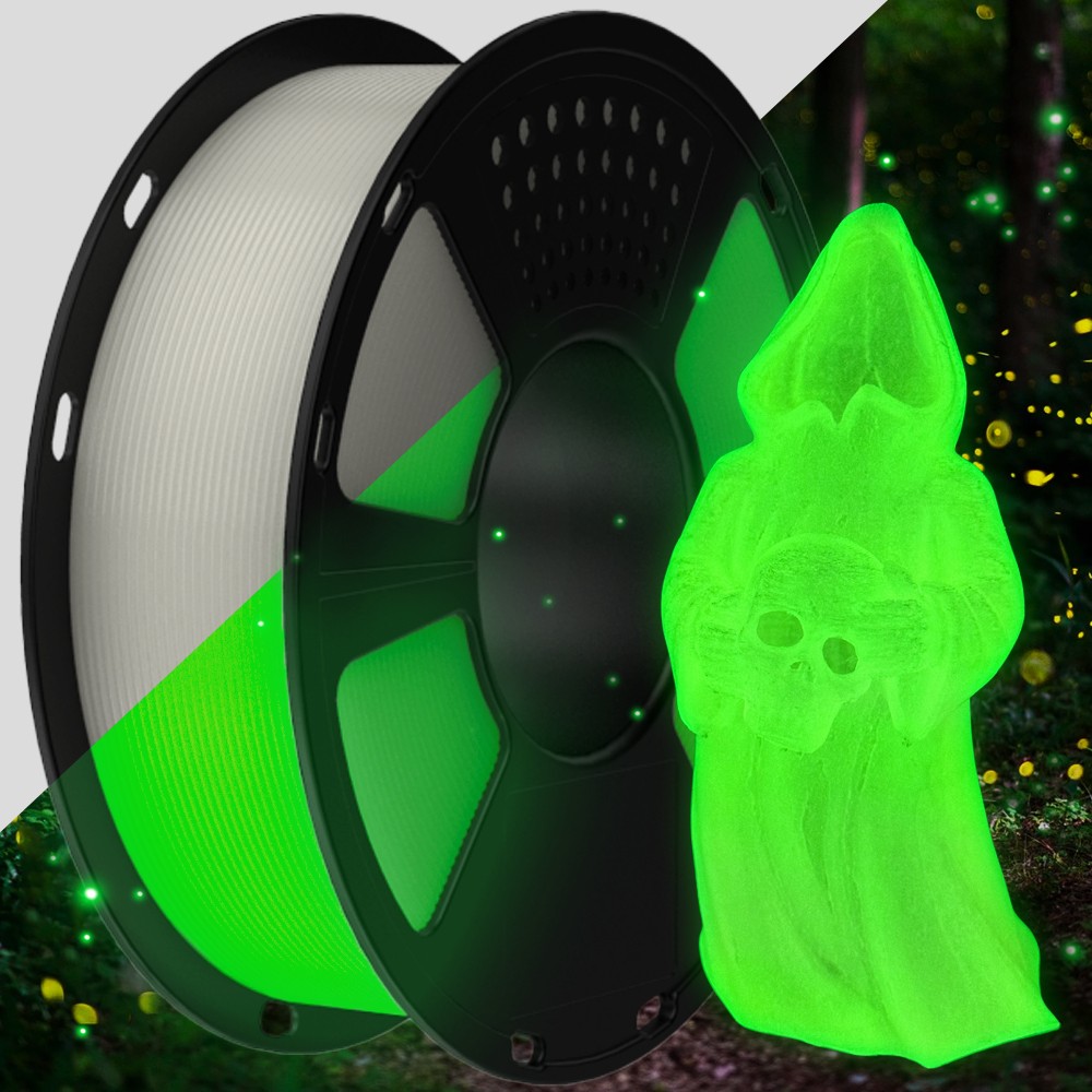Geeetech 3D Printer Filament Pla Glow In The Dark Luminous Glow Green 1Kg 1.75mm