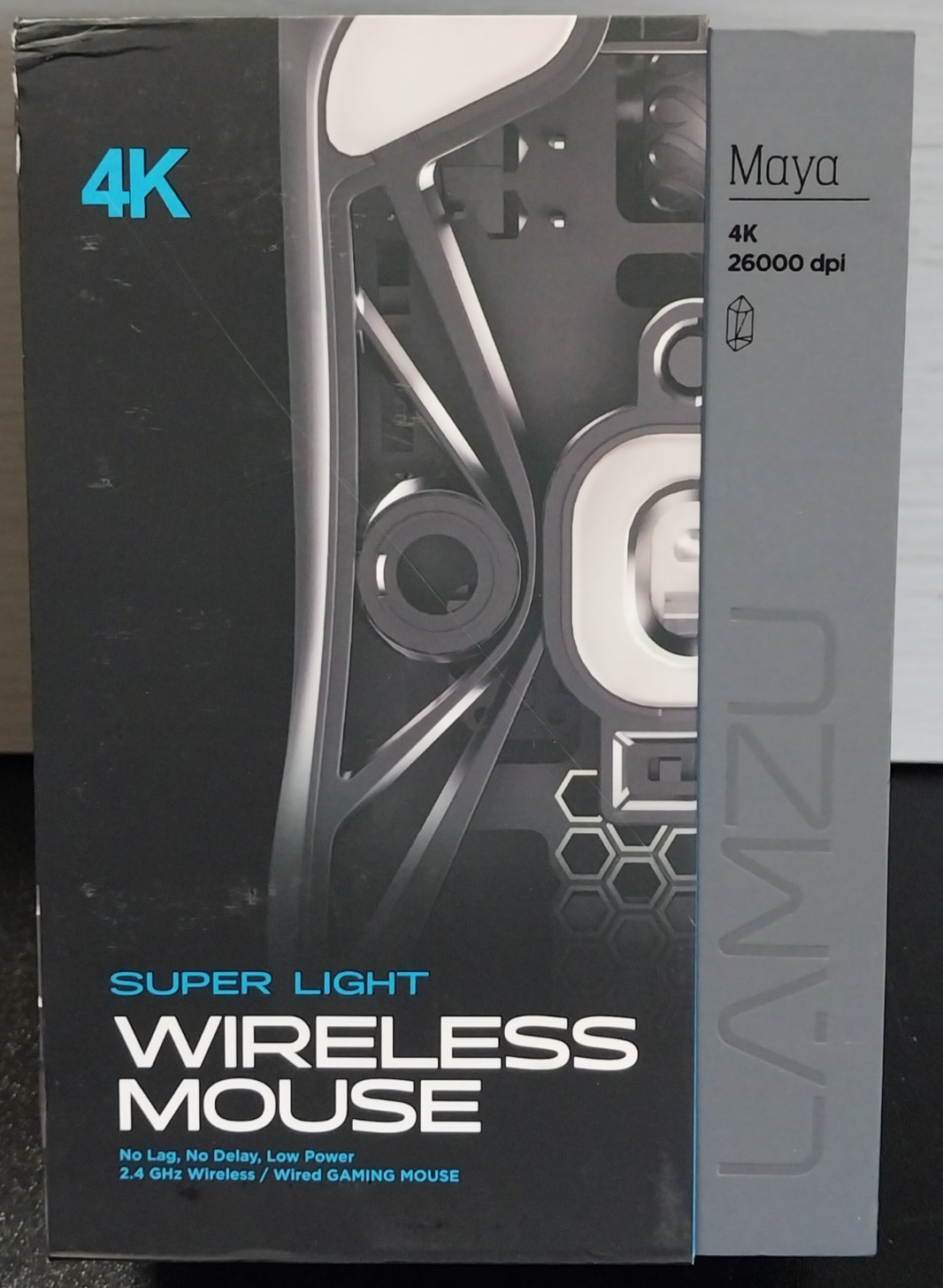 Lamzu Maya 4K 26000 DPI Wireless Gaming Mouse Super Light 5 Button Black