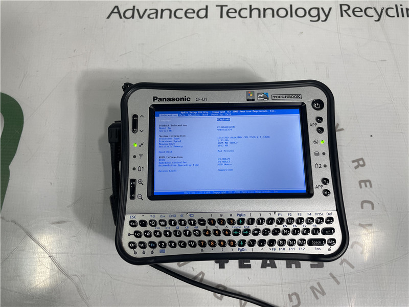 Panasonic Toughbook CF U1 Tablet Atom Z2520 1.33GHz 1GB No SSD Vista COA