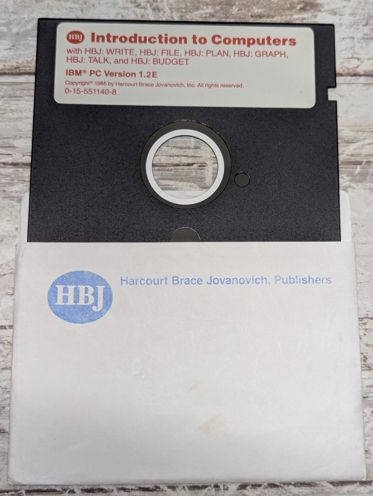 Vintage 5.25″ Floppy Disk Introduction To Computers