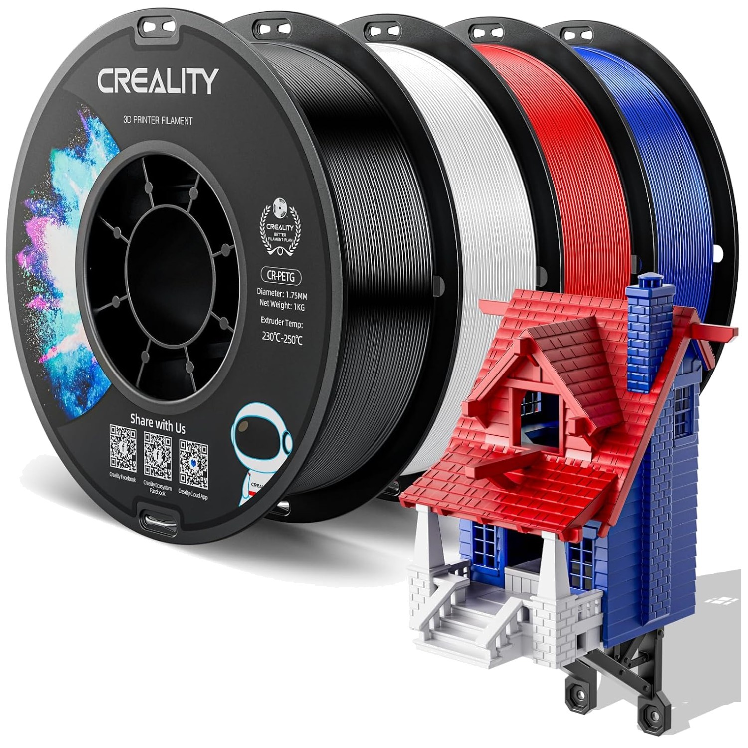 Creality CR-PETG 3D Printer Filament Bundle