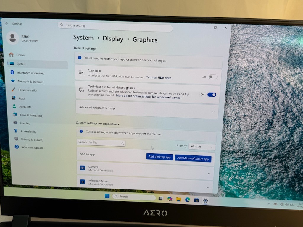 GIGABYTE AERO 15 OLED (1TB SSD, Intel Core i7-11800H, 2.3GHz, 16GB RAM, 3080) 