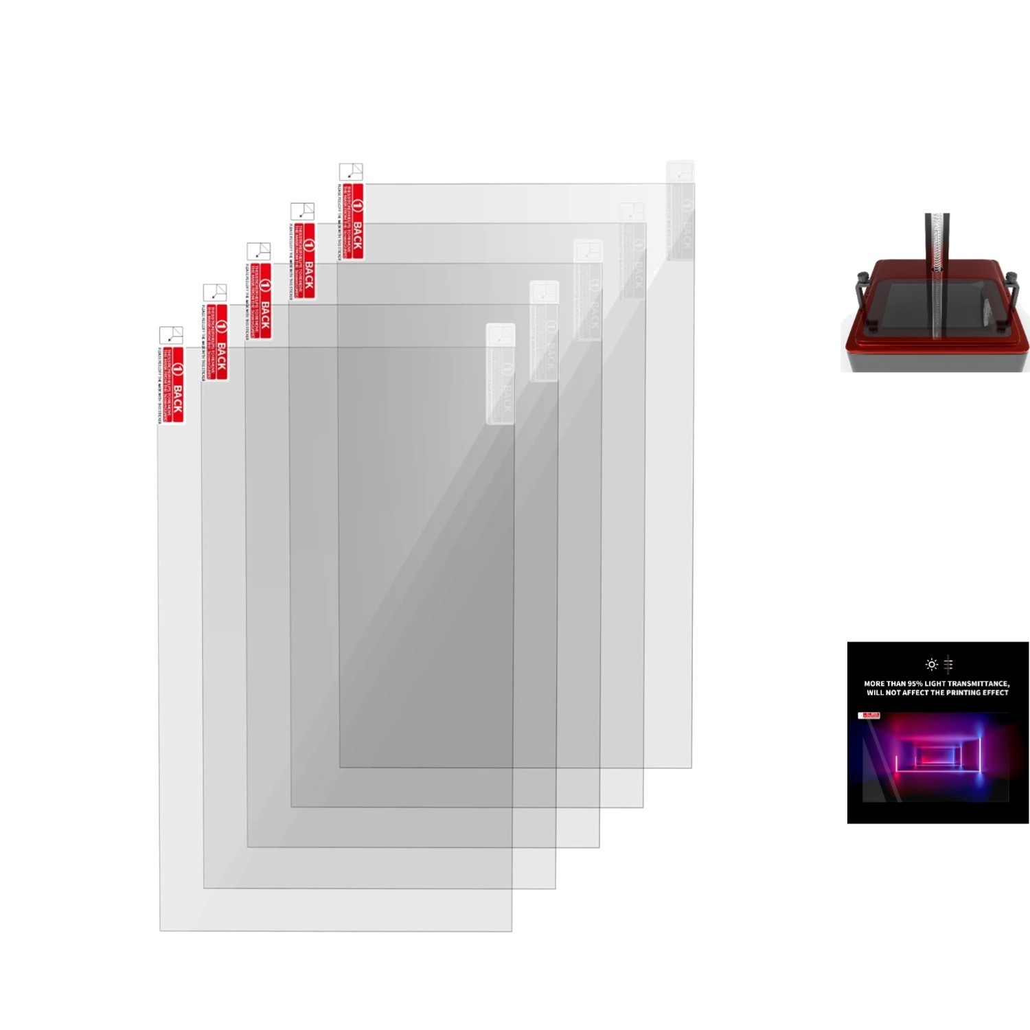 High-Quality PET Screen Protector for Elegoo Mars 2 and Photon Mono 3D Printers