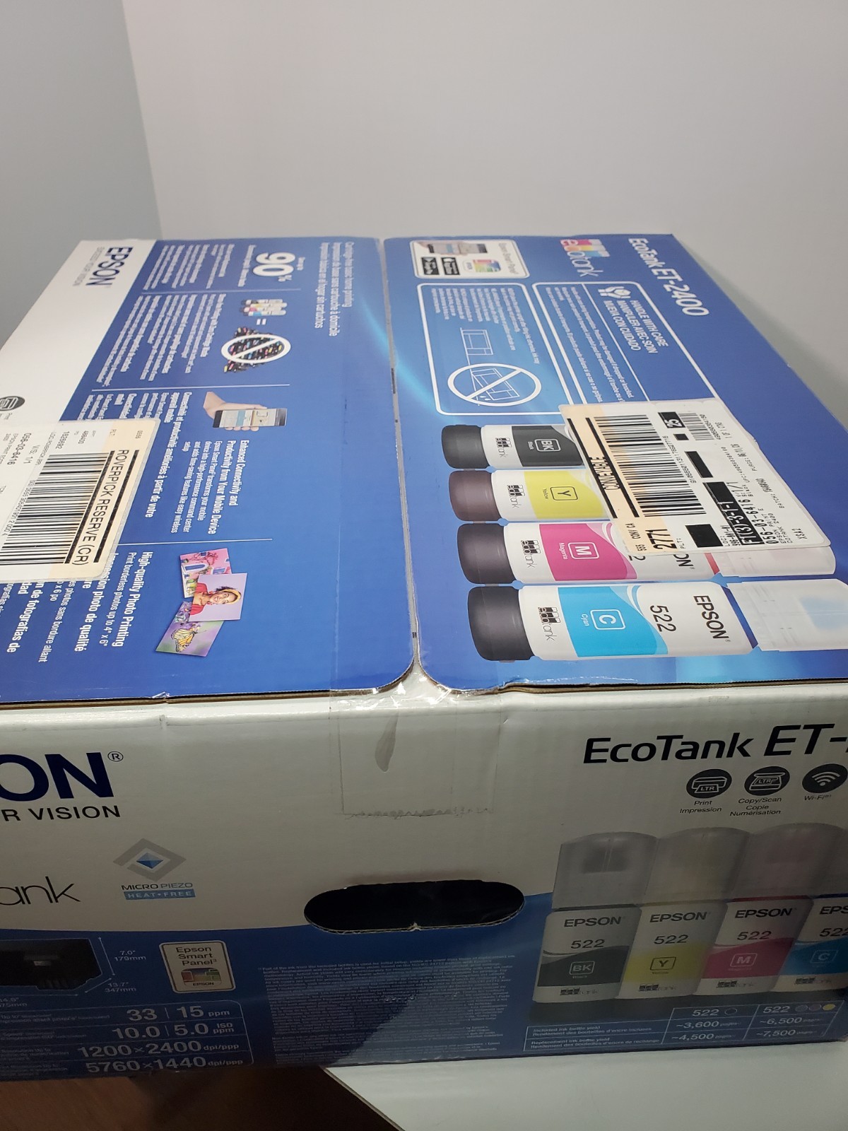 New & Sealed Epson EcoTank ET-2400 All-in-One Supertank Printer Free Shipping