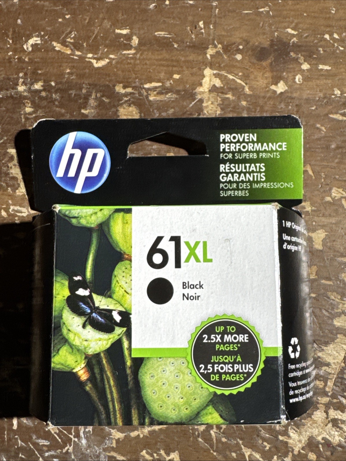 Genuine HP 61XL Black Ink Cartridge CH563WN New Expired Exp Aug 2020